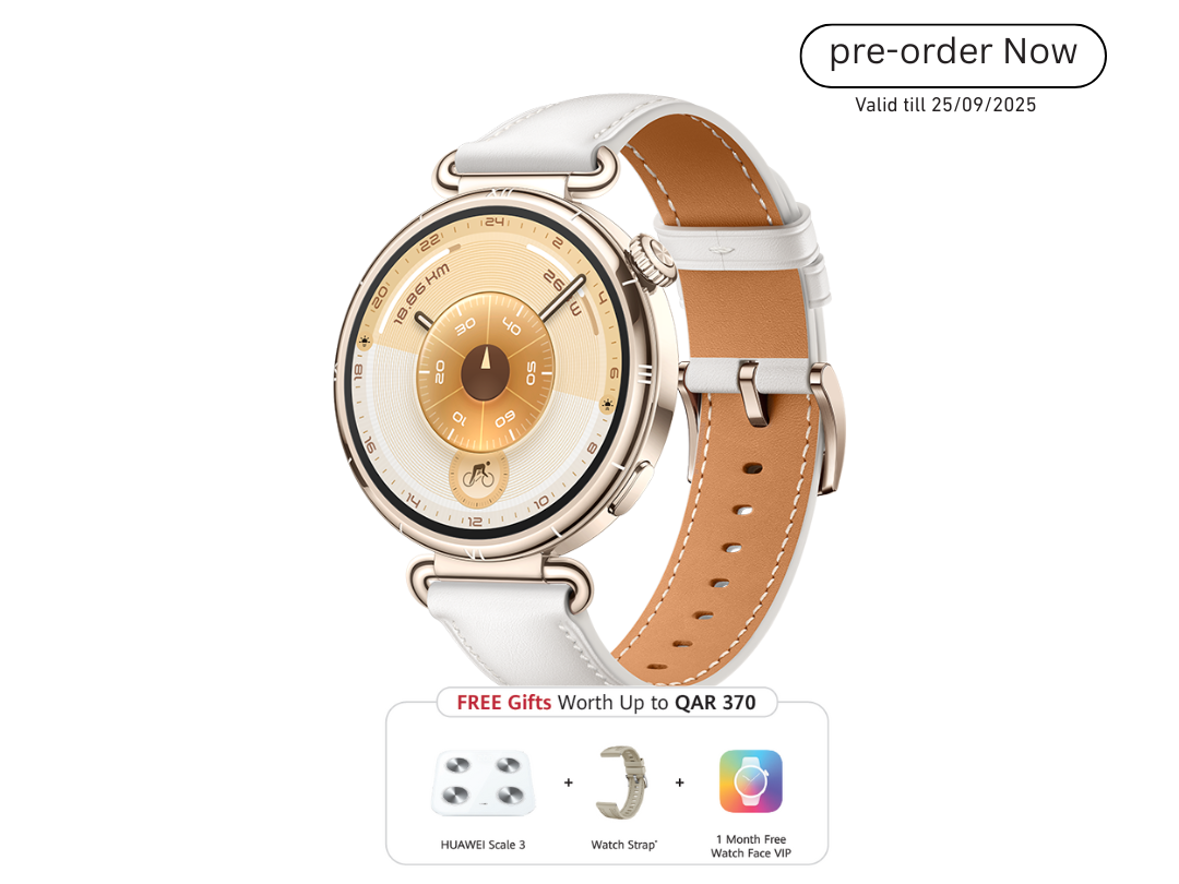 Buy HUAWEI Watch GT 6 41mm – AMOLED, 14-Day Battery, 5ATM in Qatar Buy HUAWEI Watch GT 6 41mm – AMOLED, 14-Day Battery, 5ATM in Qatar